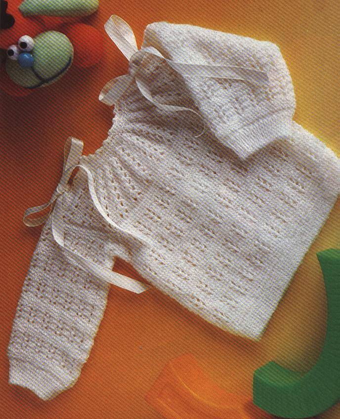 Jersey de bebé punto fantasía :: tejer un jersey para a dos agujas